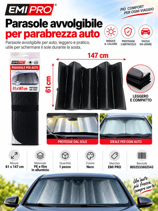 Parasole Da Auto 61*147cm