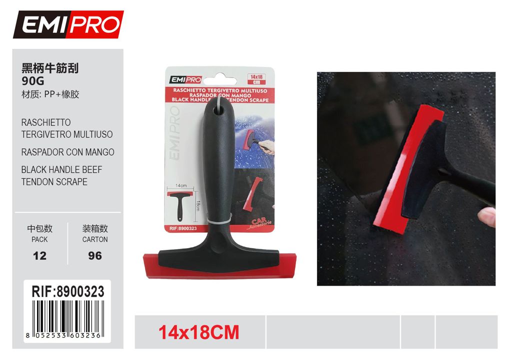 Raschiamento Del Tendine Di Manzo Con Manico Nero 90G