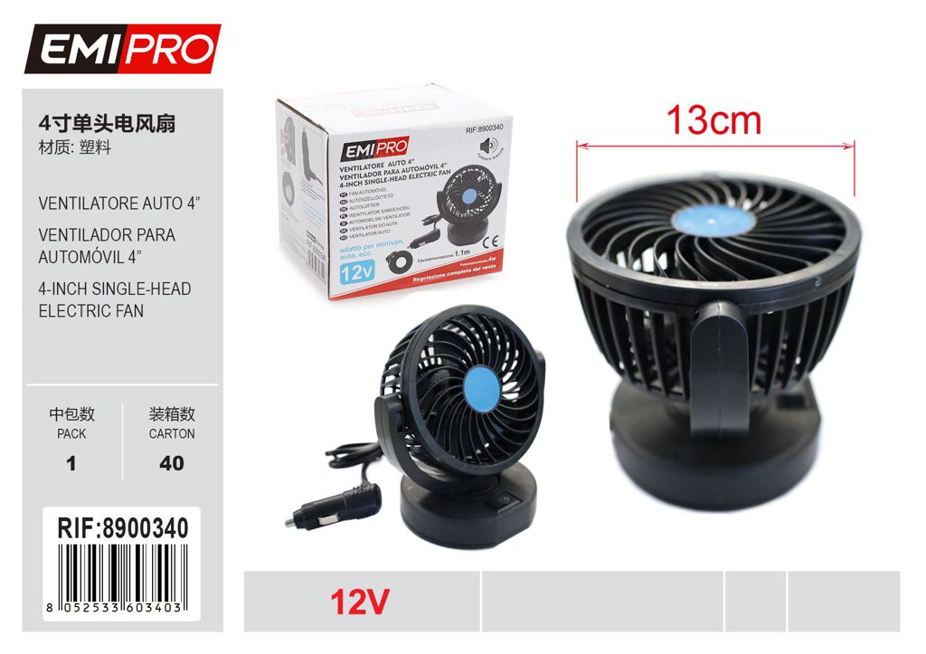 ventilatore Auto 4 12v