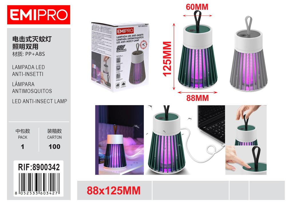Lampada Led Anti Insetti