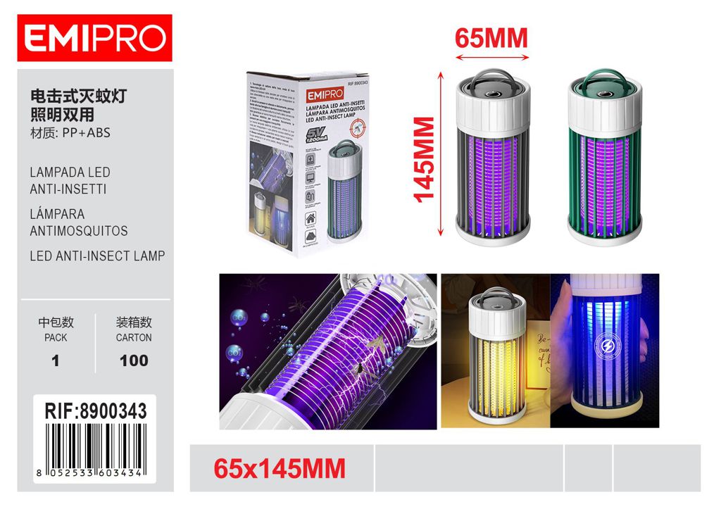 Lampada Led Anti Insetti