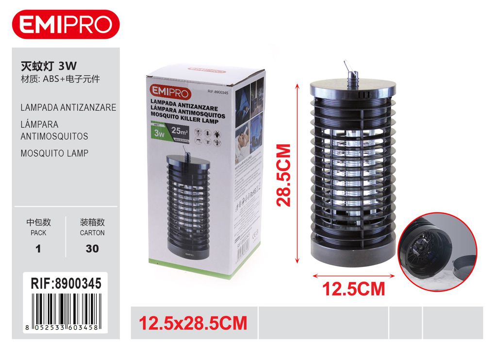 Lampada Antizanzare 3w