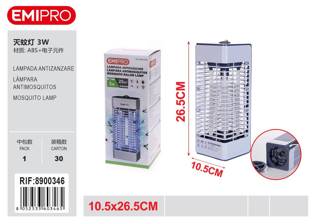 Lampada Antizanzare 4w