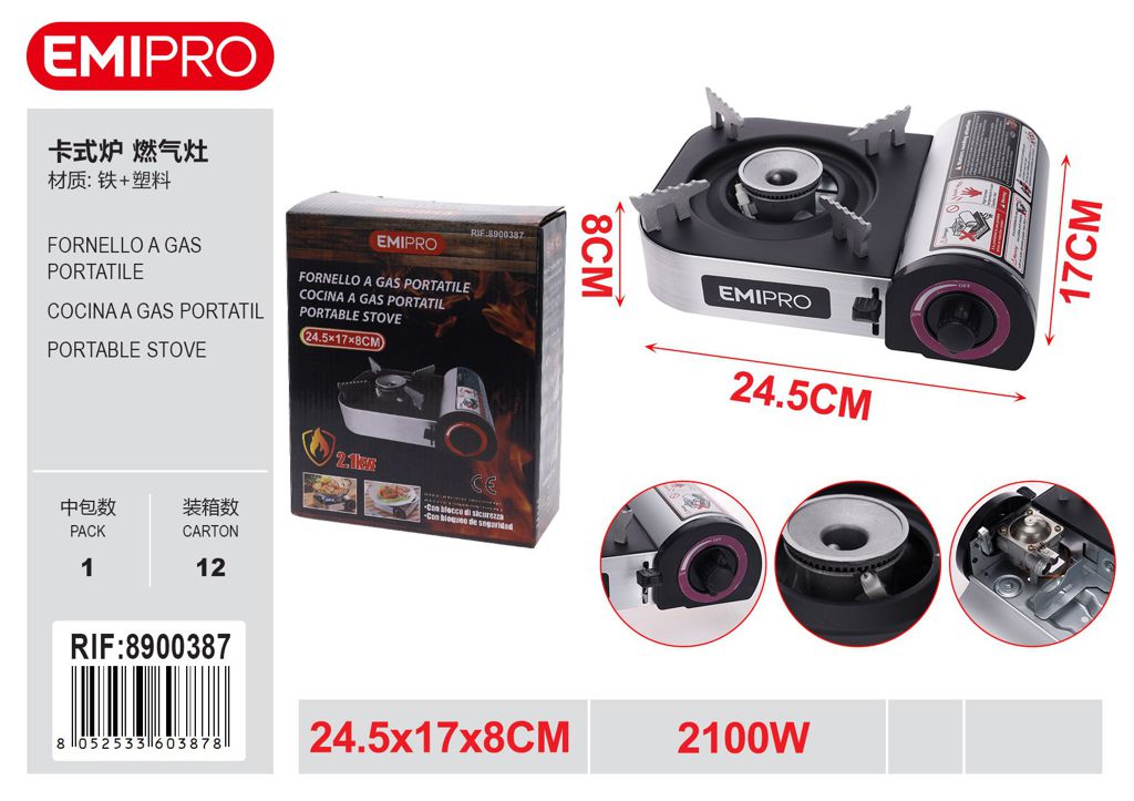 Fornello A Gas Portatile24.5*17*8cm
