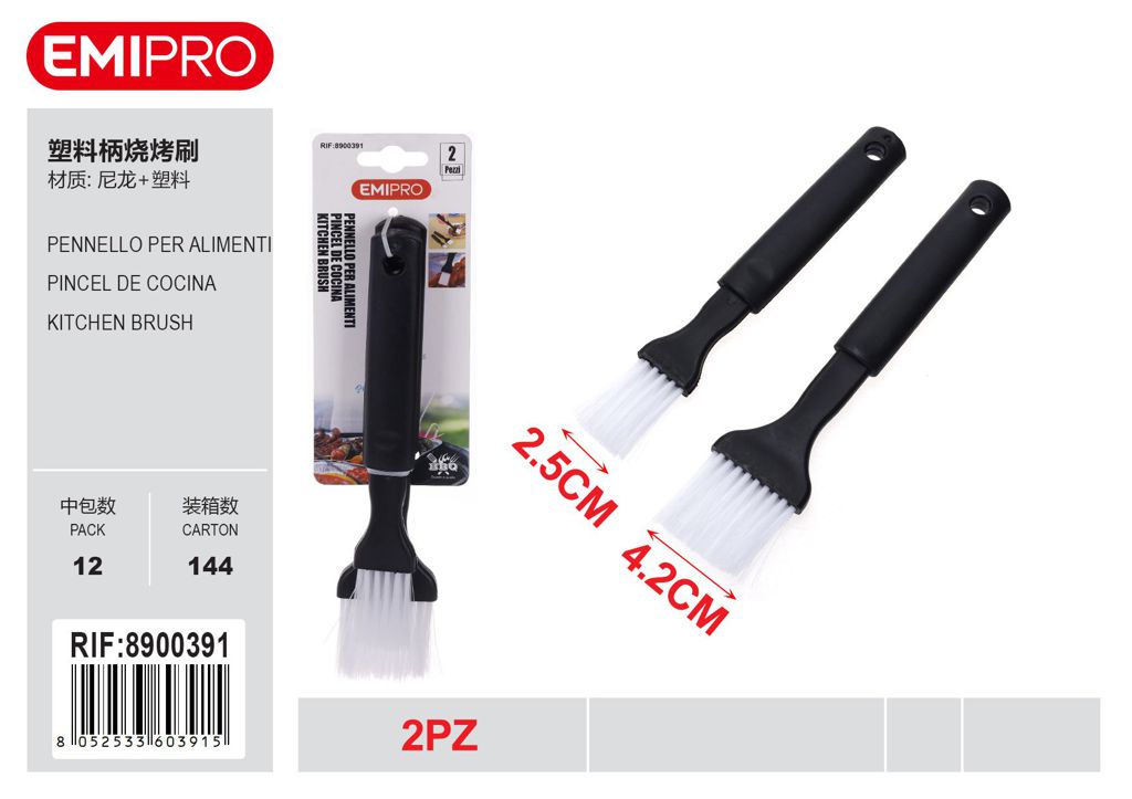 Pennello Per Alimenti 2Pz