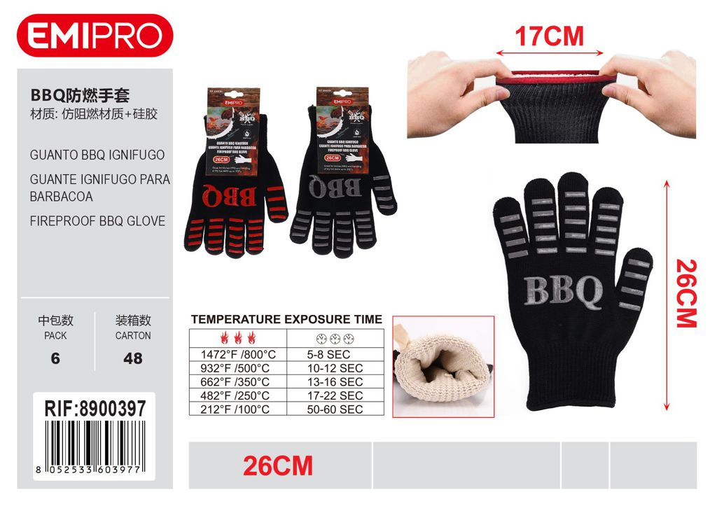 Guanto Bbq Ignifugo26cm