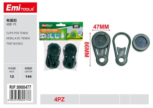 CLIPS PER TENDA 4PCS