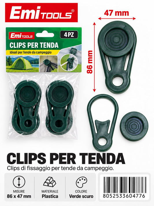 CLIPS PER TENDA 4PCS