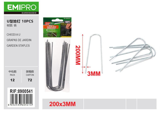 CHIODI A U 10PCS 200MM
