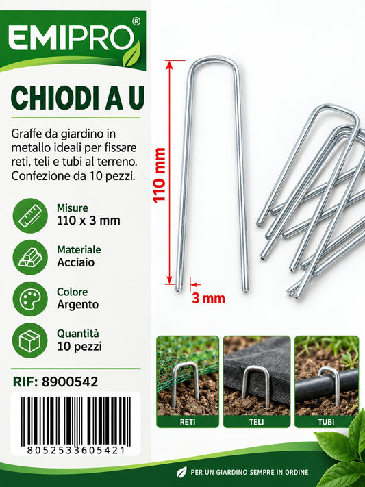 CHIODI A U 10PCS