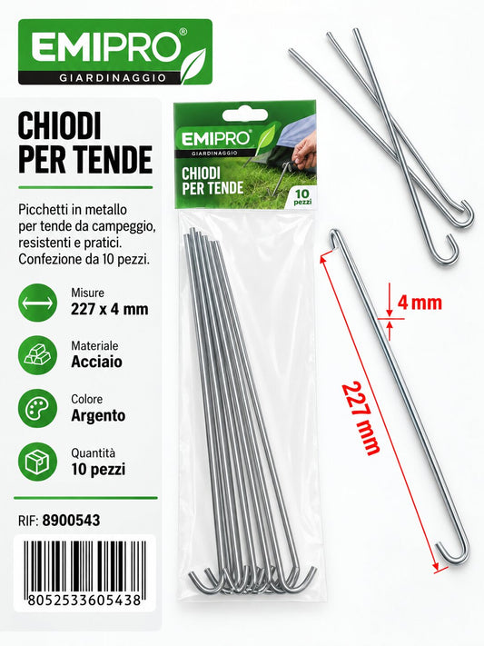 CHIODI PER TENDE 10PCS