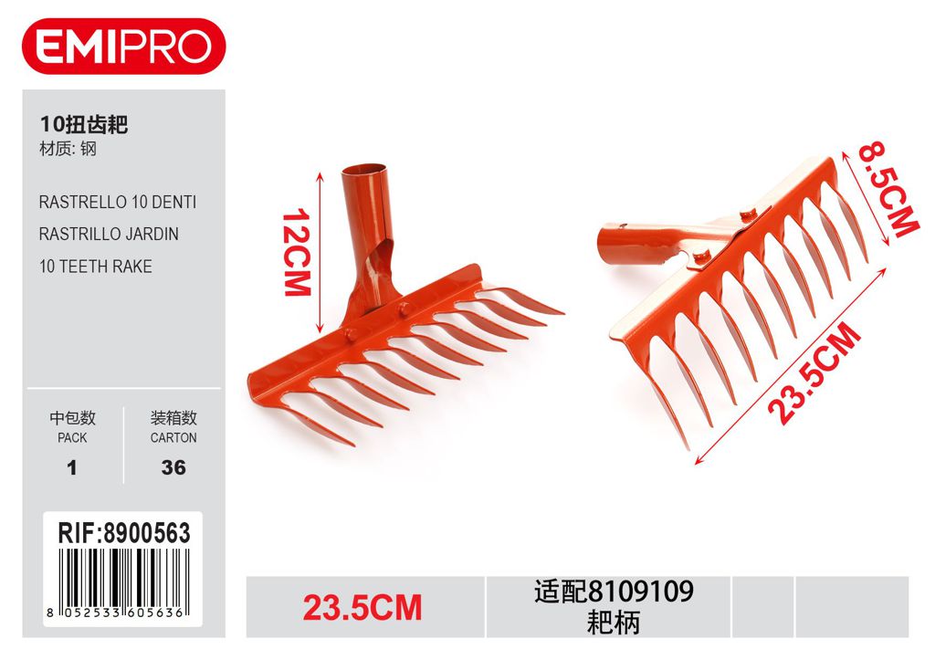 RASTRELLO 10 DENTI