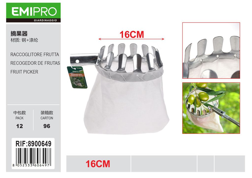 RACCOGLITORE FRUTTA 16CM
