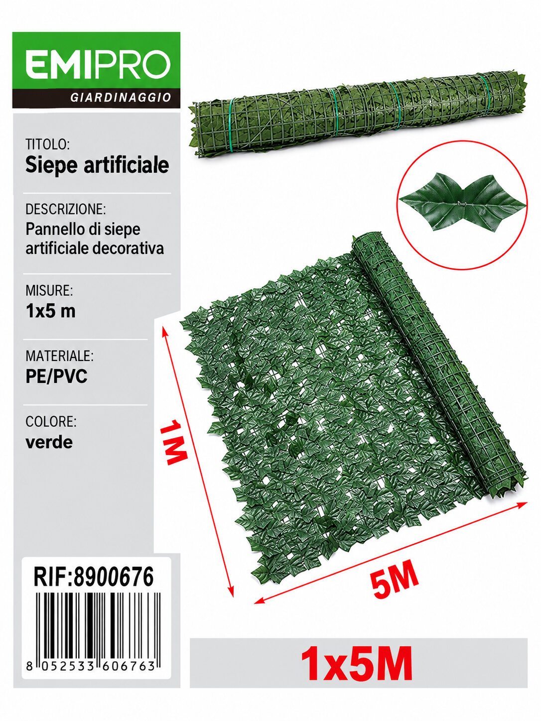 SIEPE ARTIFICIALE 1*5M
