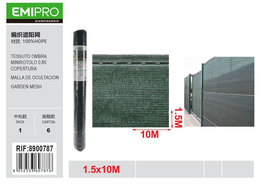 TESSUTO OMBRA MINIROTOLO 0.85 COPERTURA 1.5*10M