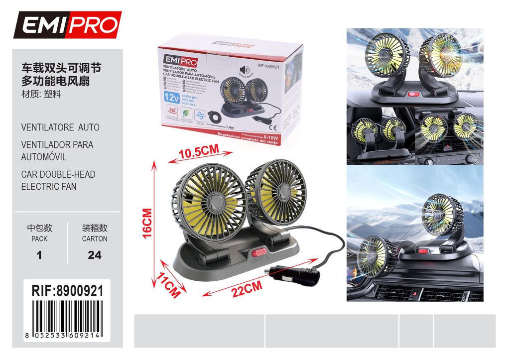 ventilatore Auto 12v