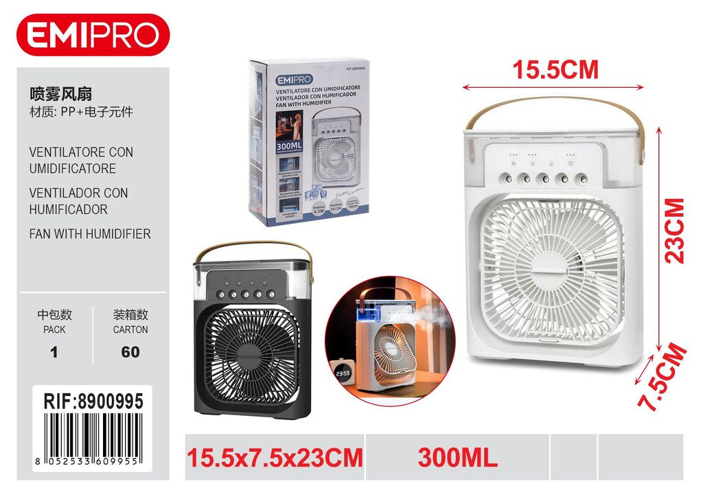 ventilatore Con Umidificatore 300ml