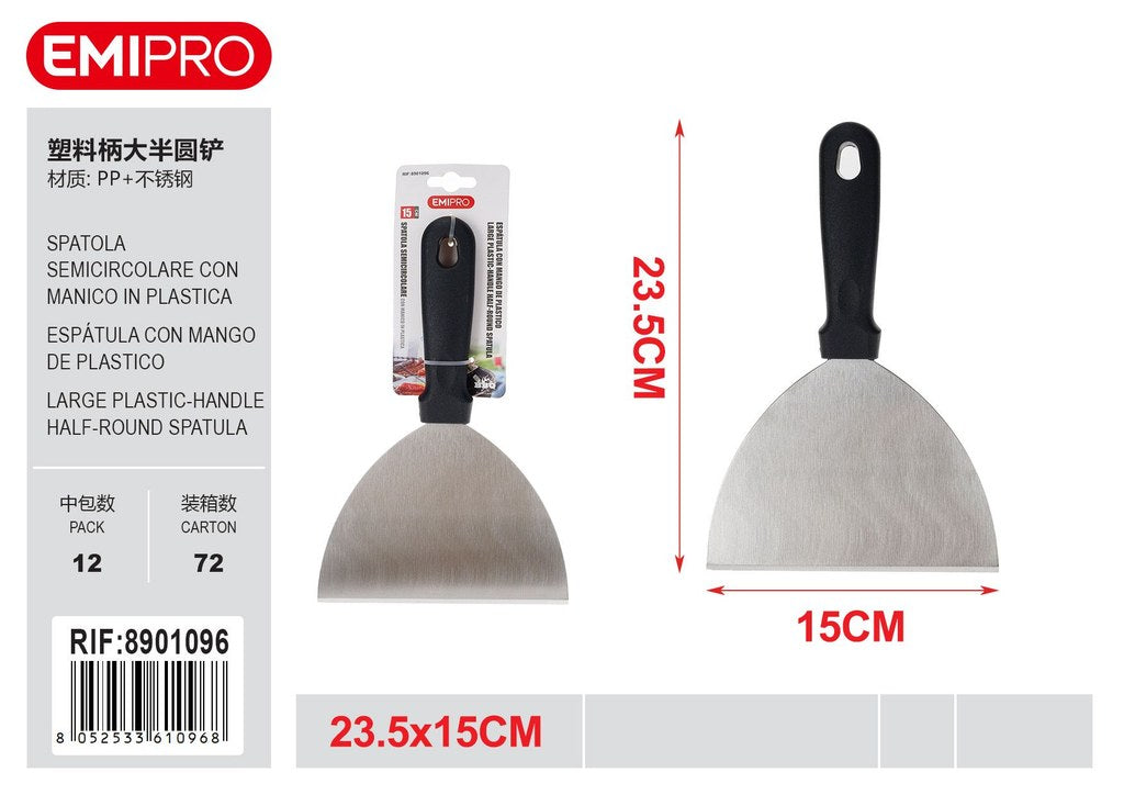 Spatola Semi Circolare Con Manico In Plastica 24*15cm 1.2mm