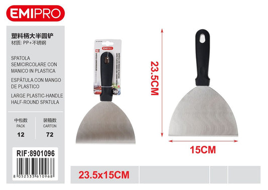 Spatola Semi Circolare Con Manico In Plastica 24*15cm 1.2mm