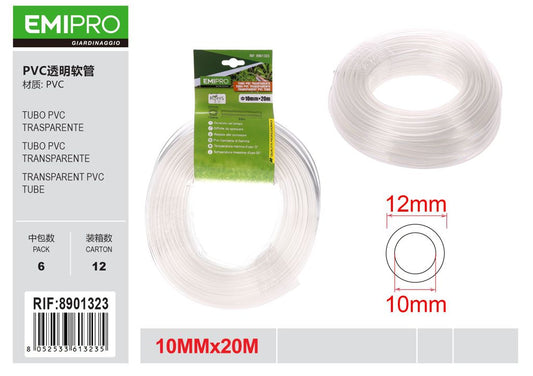 TUBO PVC TRASPARENTE 10MM*20M
