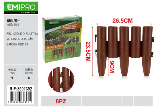 RECINZIONE DI PLASTICA 8PZ
