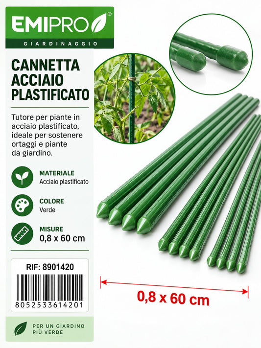 CANNETTA ACCIAIO PLASTIFICATO 0.8*60CM