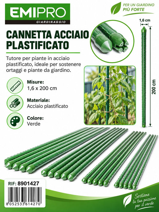 CANNETTA ACCIAIO PLASTIFICATO 1.6*200CM