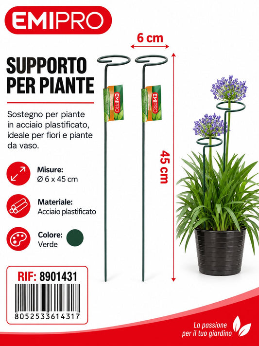 SUPPORTO PER PIANTE 6*45CM