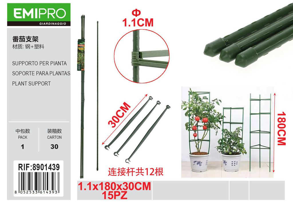 SUPPORTO PER PIANTA 1.1*180*30CM 15PZ