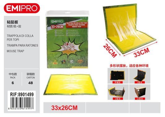 Trappola Di Colla Per Topi 33*26cm