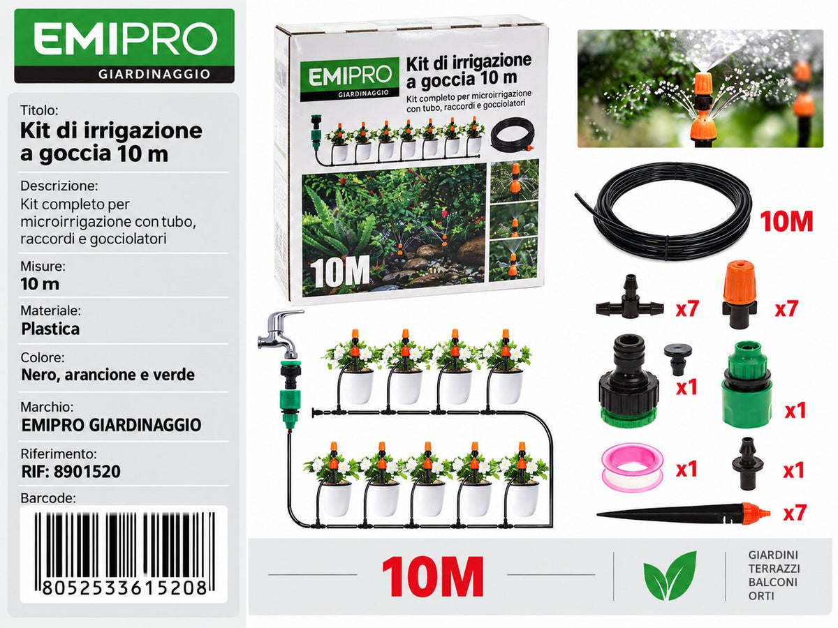 KIT DI IRRIGAZIONE 10M