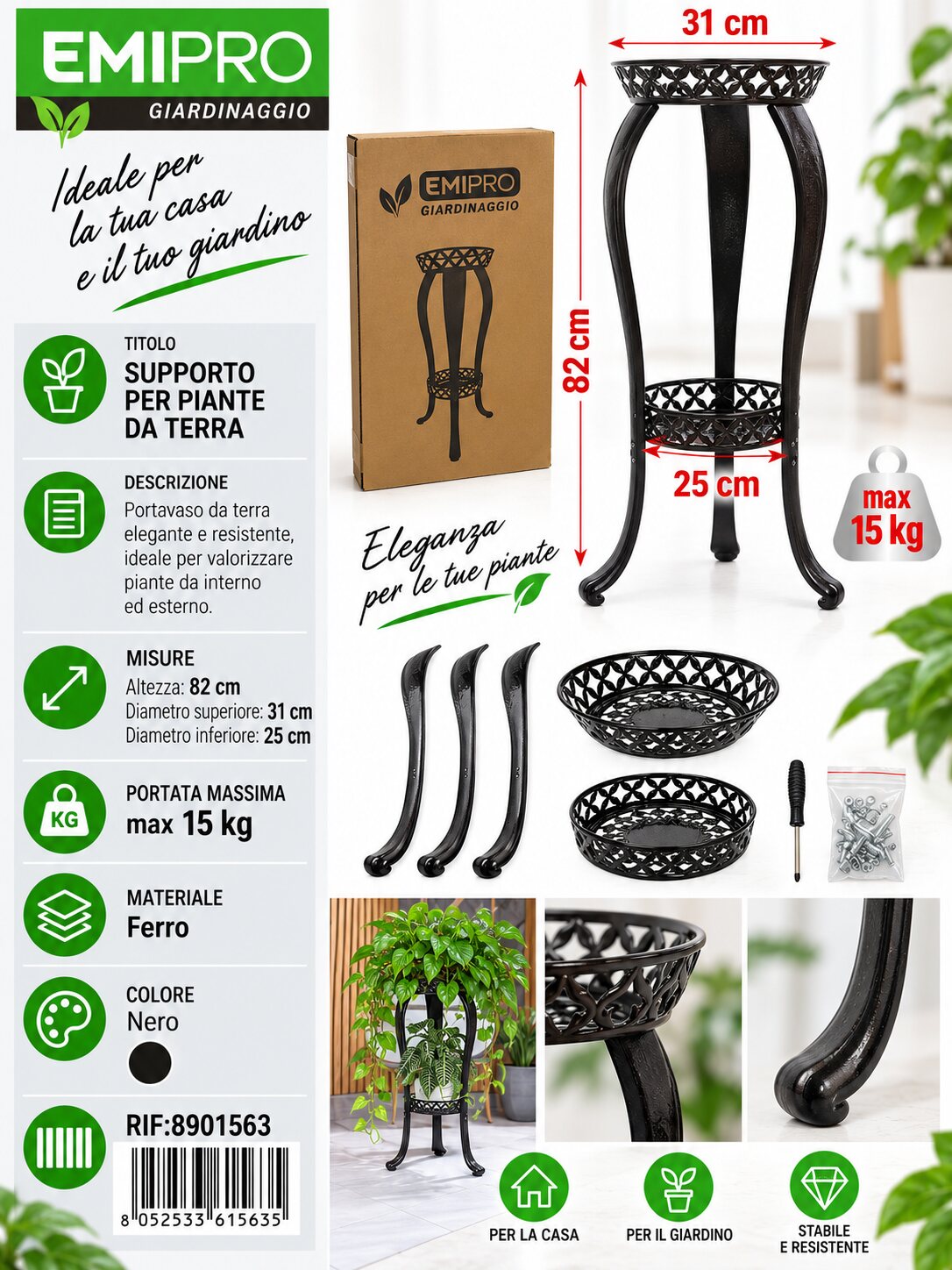 SUPPORTO PER PIANTE