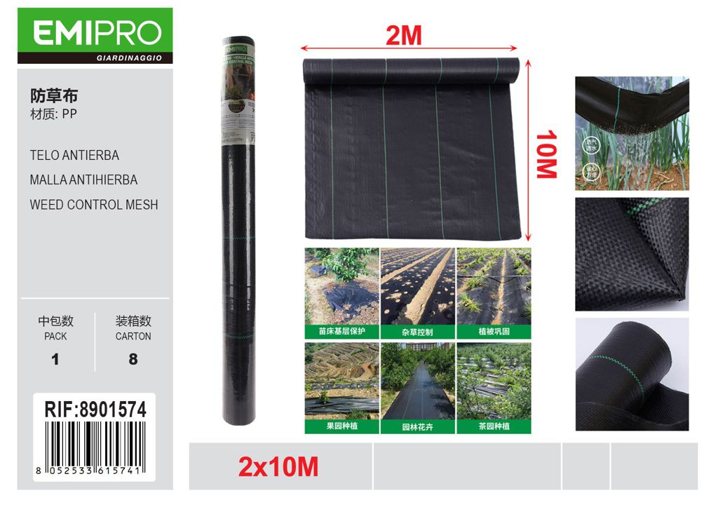 TELO ANTIERBA 2*10M