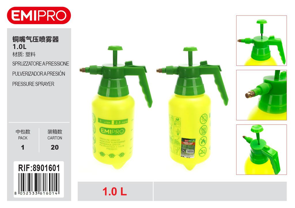 SPRUZZATORE A PRESSIONE 1.0LT