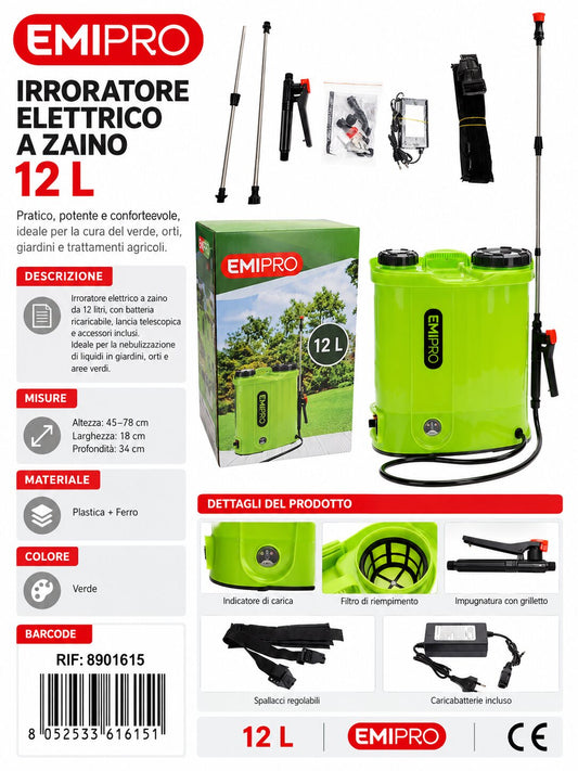 SPRUZZATORE ELETTRICO 12L