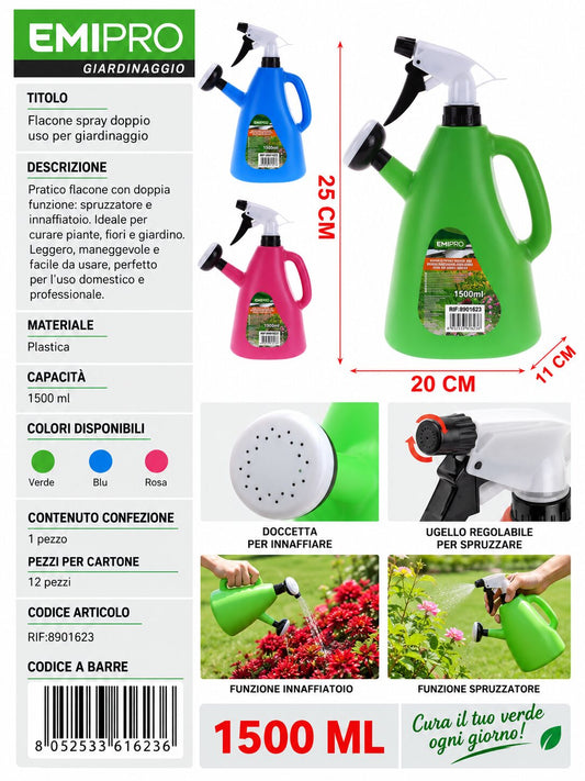 FLACONE SPRAY DOPPIO USO 1500ML