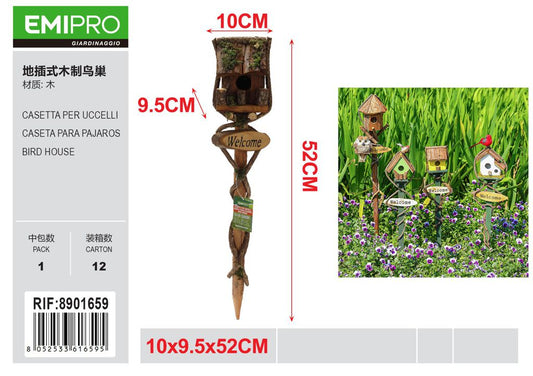 CASETTA PER UCCELLI 9*9*50CM
