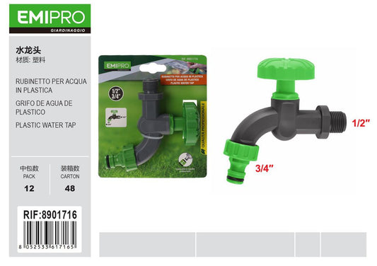 RUBINETTO PER ACQUA IN PLASTICA