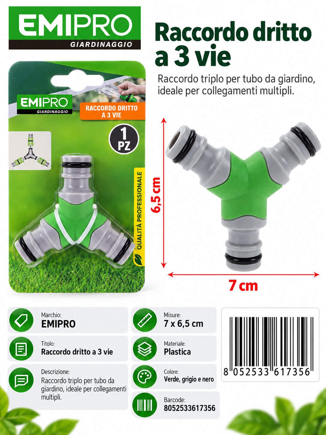 RACCORDO DRITTO