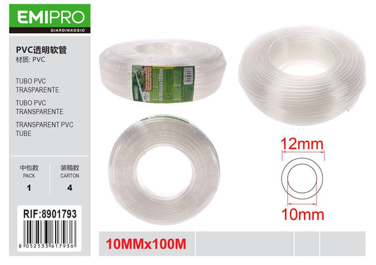 TUBO PVC TRASPARENTE 10MM*100M