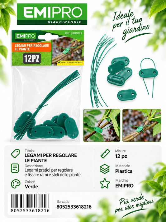 LEGAMI PER REGOLARE LE PIANTE 12PZ