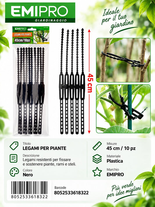 LEGAMI PER PIANTE 45CM 10PZ