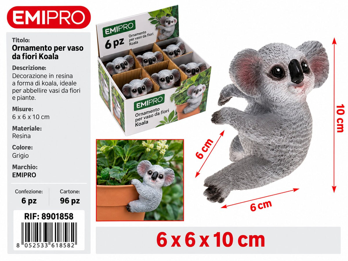 ORNAMENTO PER VASO #KOALA# 6*6*10CM