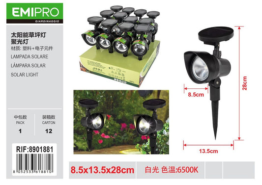 LAMPADA SOLARE 8.5*13.5*28CM