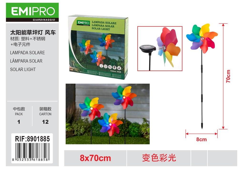 LAMPADA SOLARE 8*70CM