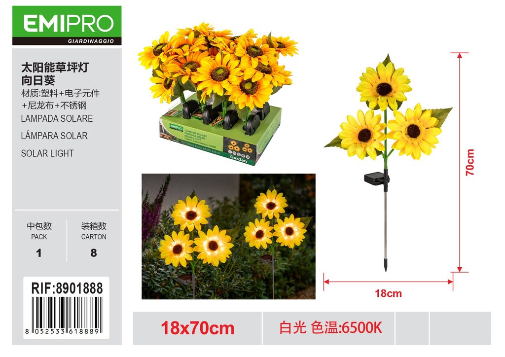 LAMPADA SOLARE 18*70CM