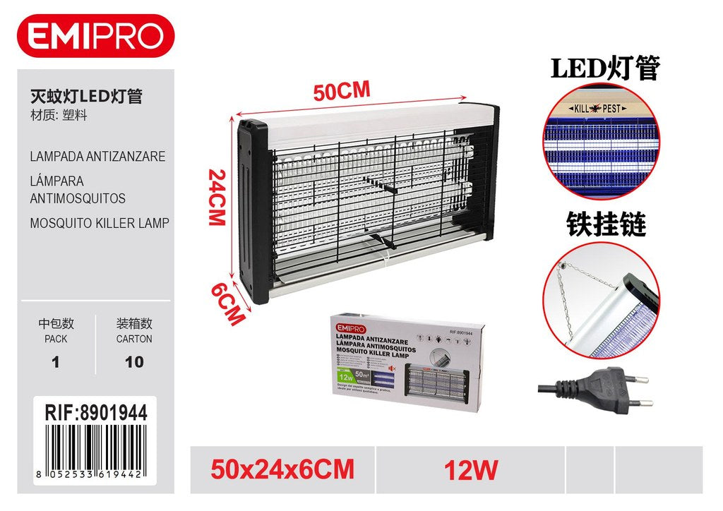 Lampada Antizanzare 12w 50*24*6cm