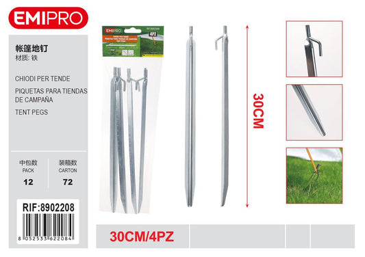 CHIODI PER TENDE 4PCS 30CM