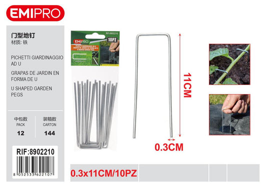 PICHETTI GIARDINAGGIO AD U 10PCS 0.3*11CM