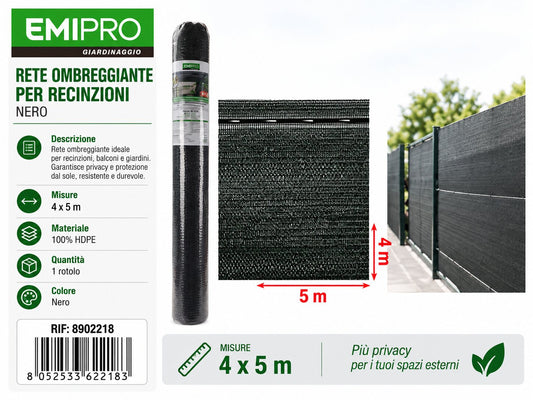 TESSUTO OMBRA MINIROTOLO 0.85 COPERTURA 4*5M